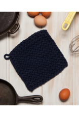 Danica Knit Potholder in Midnight Blue