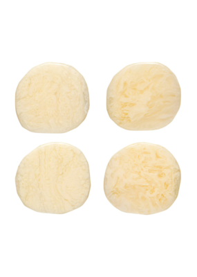Danica Resin Ivory Coaster Set of 4