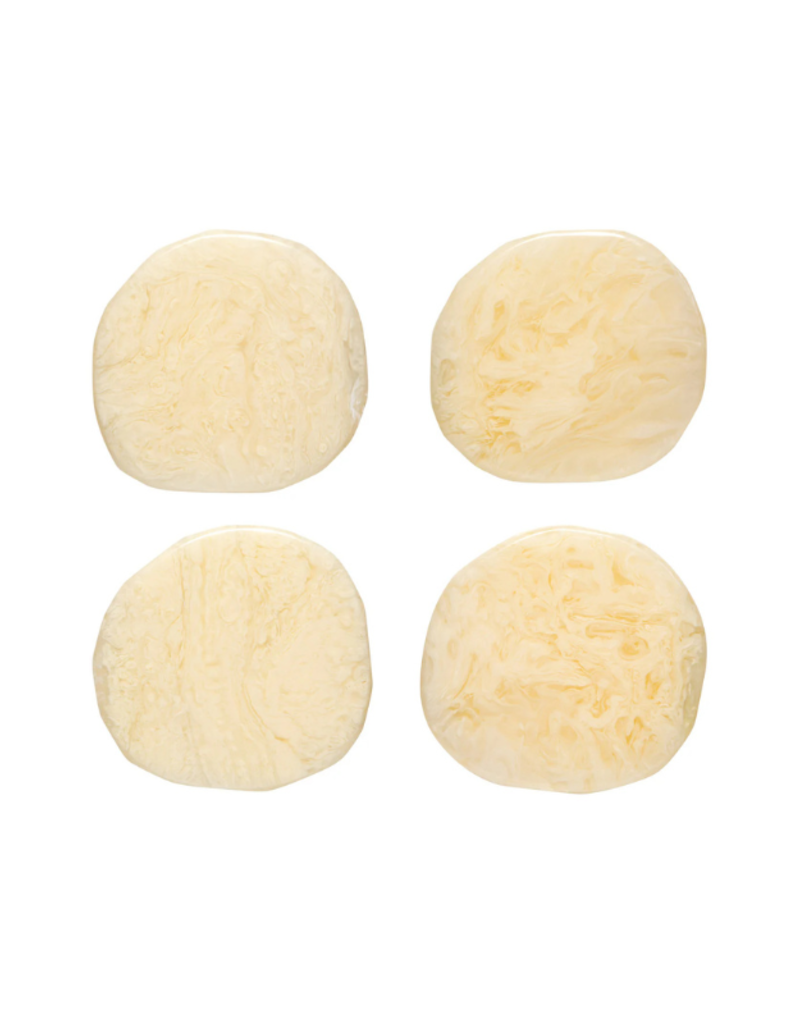 Danica Resin Ivory Coaster Set of 4
