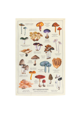 Danica Fine Print Mushroom Tea Towel