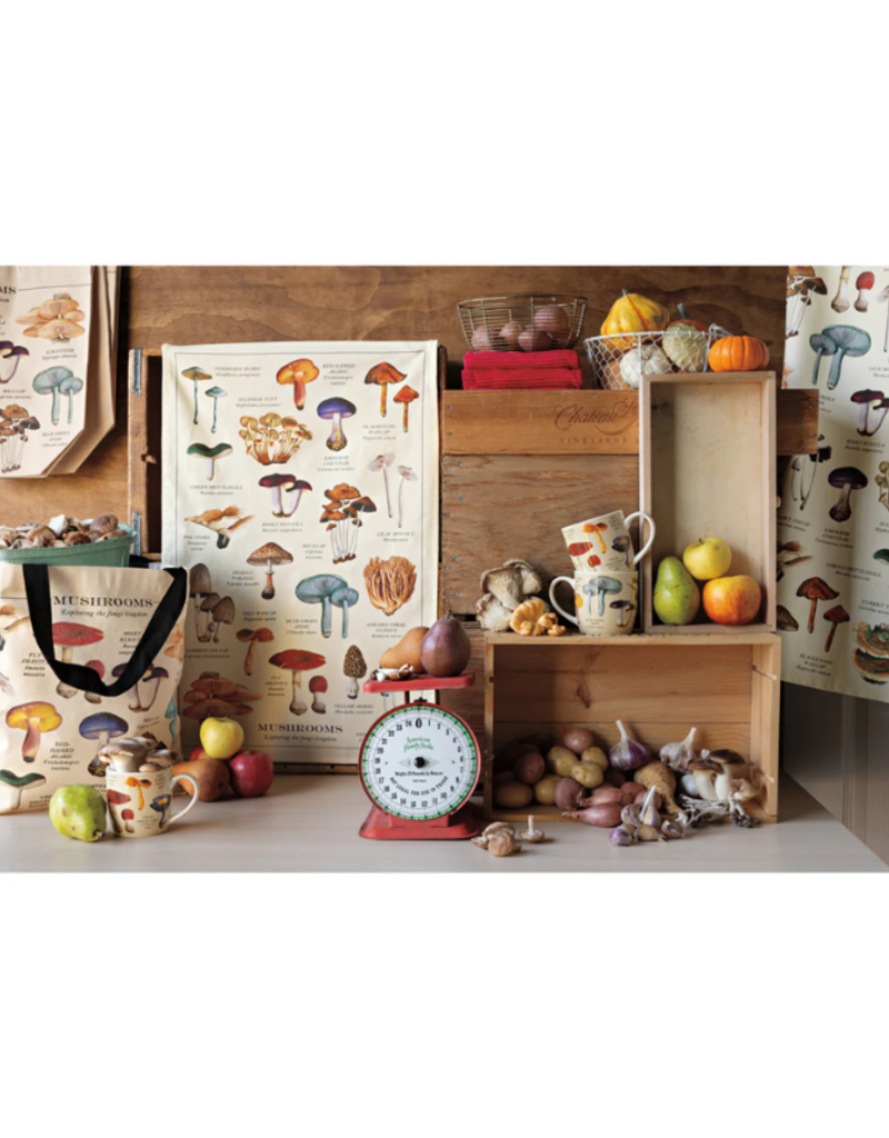 Danica Fine Print Mushroom Tea Towel