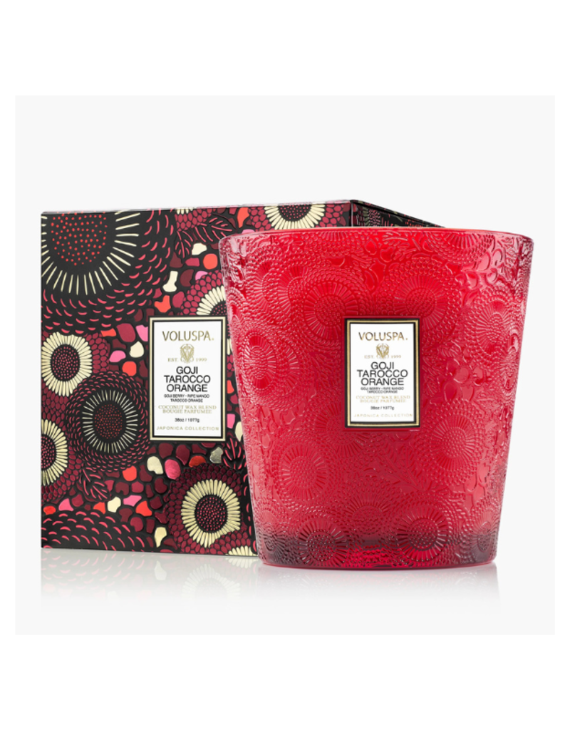 Voluspa 3-Wick Hearth Candle in Goji Tarocco by Voluspa