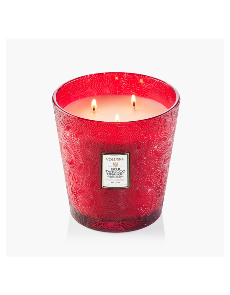 Voluspa 3-Wick Hearth Candle in Goji Tarocco by Voluspa