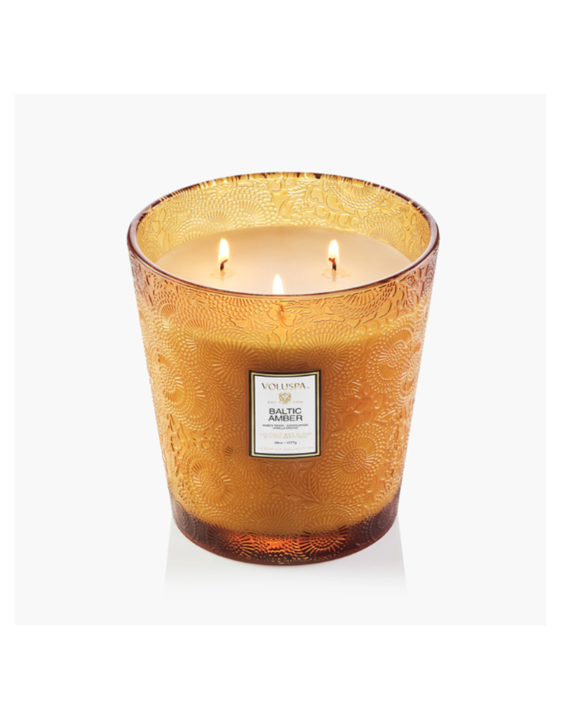 Voluspa 3-Wick Hearth Candle in Baltic Amber Voluspa