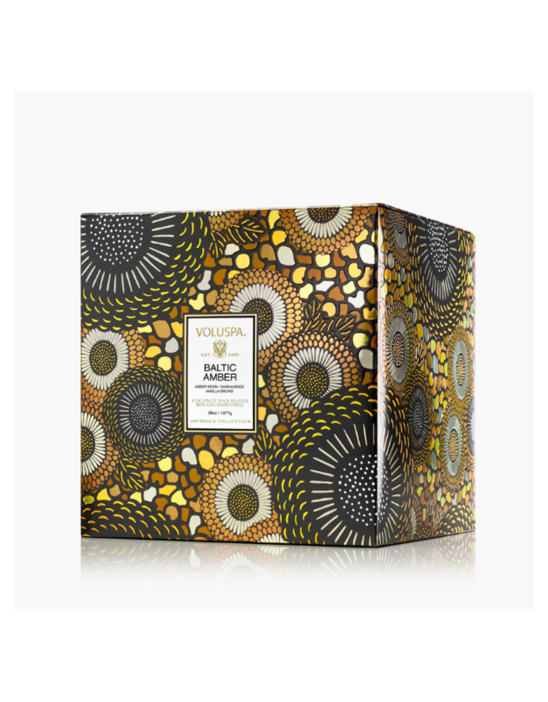 Voluspa 3-Wick Hearth Candle in Baltic Amber Voluspa