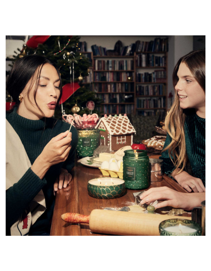 Voluspa 3-Wick Tin Candle in Noble Fir Garland by Voluspa