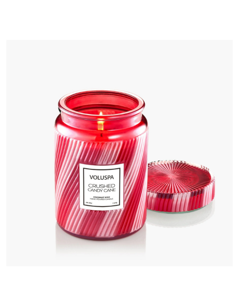 Voluspa Large Jar Candle in Crushed Candy Cane by Voluspa