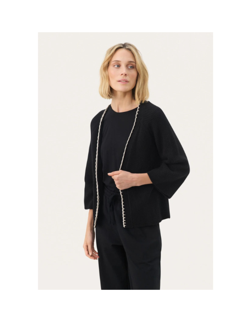 Part Two Tritte Cardigan in Black by Part Two