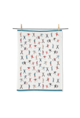 Twirling Skaters Tea Towel