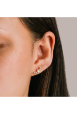 Lover's Tempo Stargazer Climber Earrings Clear by Lover's Tempo