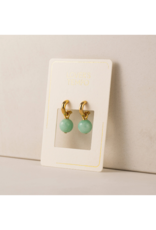 Lover's Tempo Sorrento Gemstone Hoops in Amazonite by Lover's Tempo