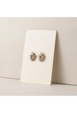 Lover's Tempo Fate Stud Earrings in White Opal by Lover's Tempo