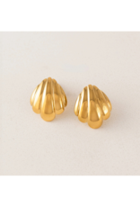 Lover's Tempo Waterproof Shell Earrings in Gold by Lover's Tempo