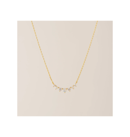 Lover's Tempo Dewdrop Necklace in White Opal by Lover's Tempo