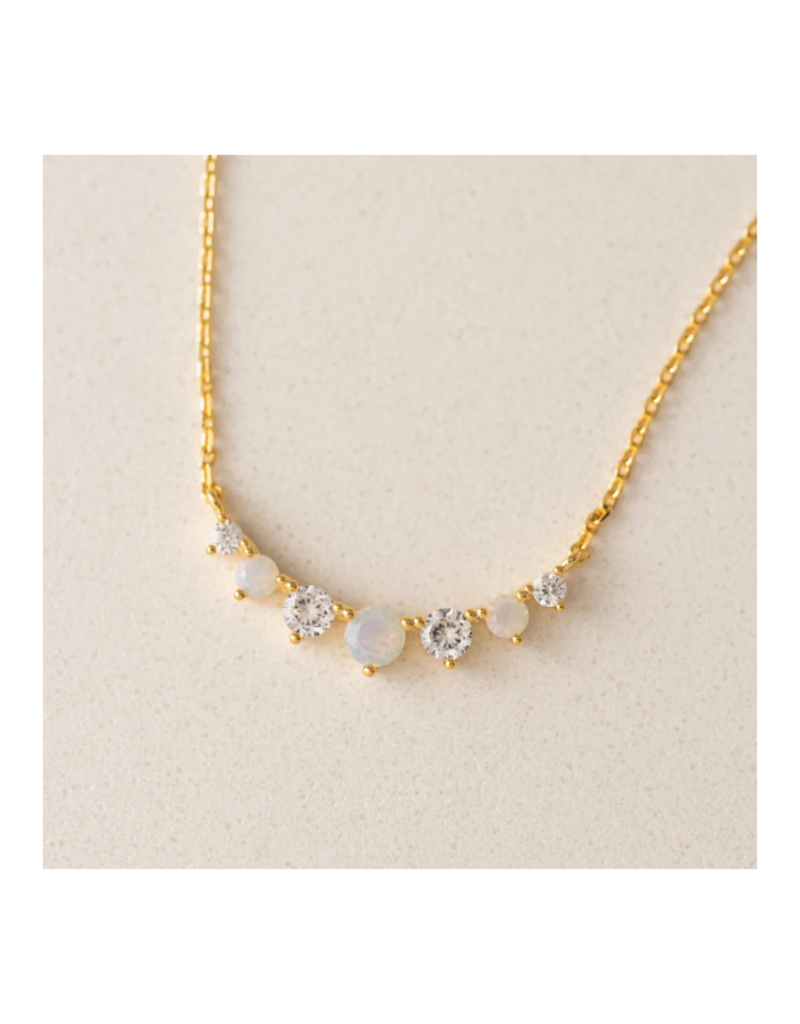 Lover's Tempo Dewdrop Necklace in White Opal by Lover's Tempo