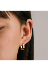 Lover's Tempo Waterproof Maya Papeclip Hoops in Gold by Lover's Tempo