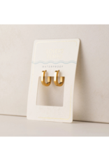 Lover's Tempo Waterproof Maya Papeclip Hoops in Gold by Lover's Tempo