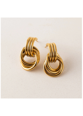 Lover's Tempo Waterproof Maris Knocker Earrings in Gold by Lover's Tempo