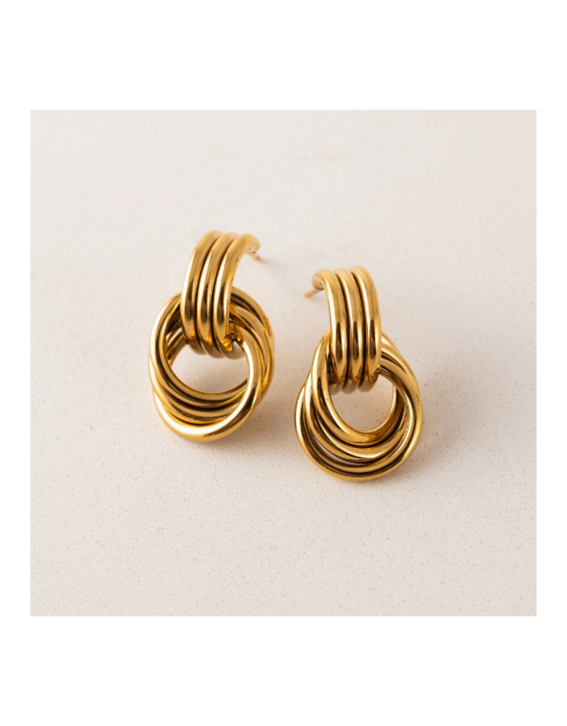 Lover's Tempo Waterproof Maris Knocker Earrings in Gold by Lover's Tempo
