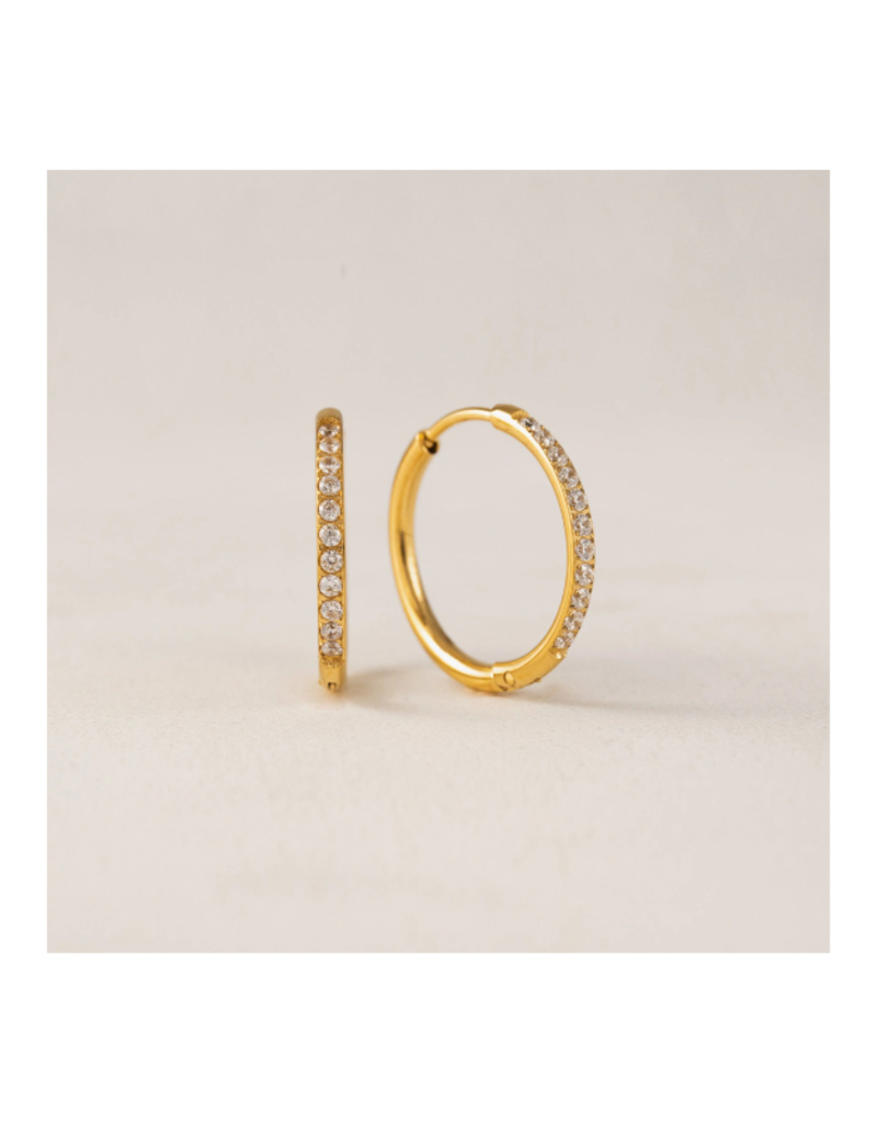 Lover's Tempo Waterproof Earrings Evie Hoops 20mm by Lover's Tempo