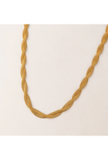 Lover's Tempo Waterproof Josie Twist Necklace in Gold by Lover's Tempo