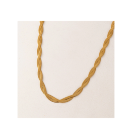 Lover's Tempo Waterproof Josie Twist Necklace in Gold by Lover's Tempo
