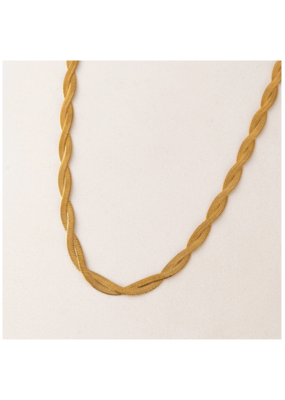 Lover's Tempo Waterproof Josie Twist Necklace in Gold by Lover's Tempo