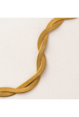 Lover's Tempo Waterproof Josie Twist Necklace in Gold by Lover's Tempo