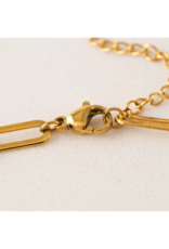 Lover's Tempo Waterproof Bold Paperclip Necklace in Gold by Lover's Tempo