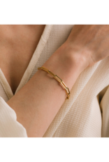Lover's Tempo Waterproof Bold Paperclip Bracelet in Gold by Lover's Tempo