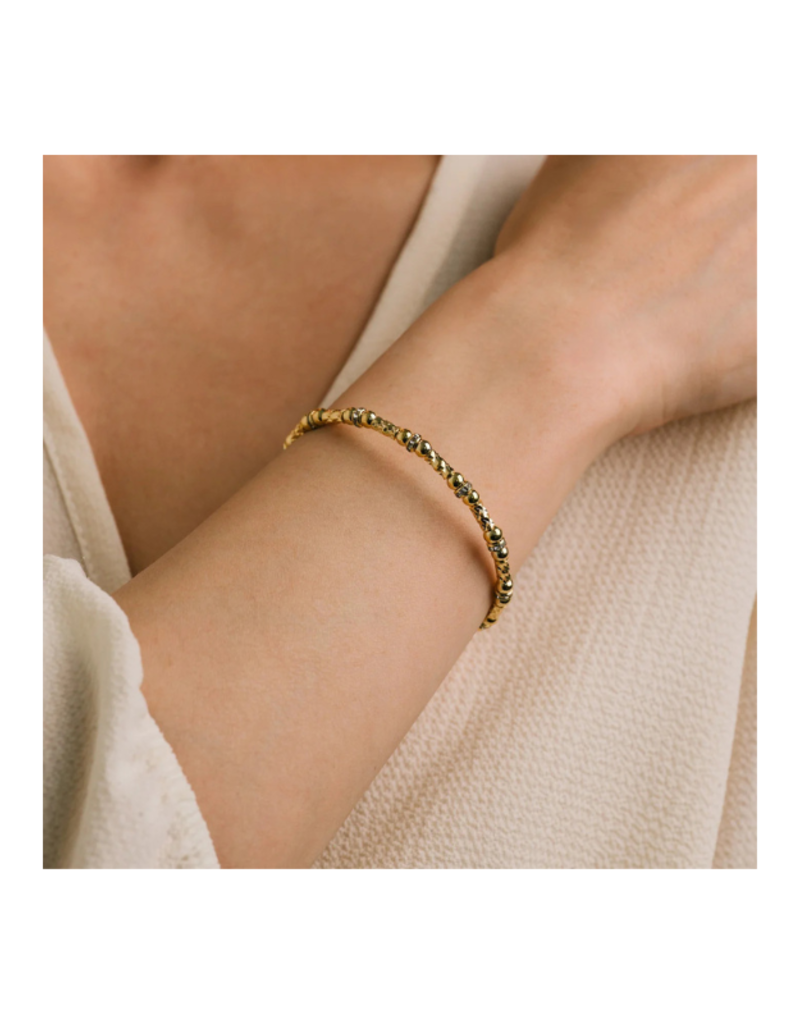 Lover's Tempo Waterproof Mini Solana Flex Bangle in Gold by Lover's Tempo