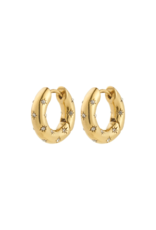 PILGRIM Nevaeh Hoop Earrings in Gold by Pilgrim