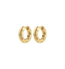 PILGRIM Nevaeh Hoop Earrings in Gold by Pilgrim