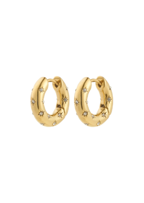 PILGRIM Nevaeh Hoop Earrings in Gold by Pilgrim