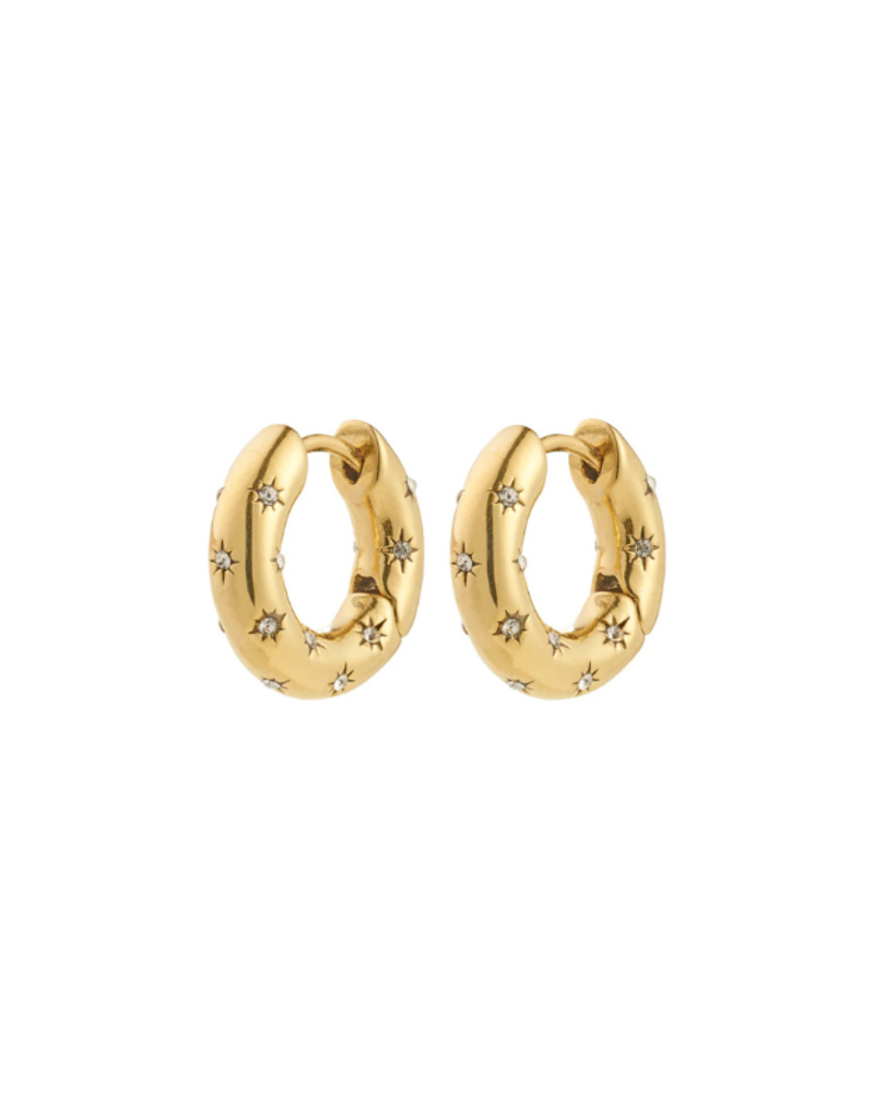 PILGRIM Nevaeh Hoop Earrings in Gold by Pilgrim