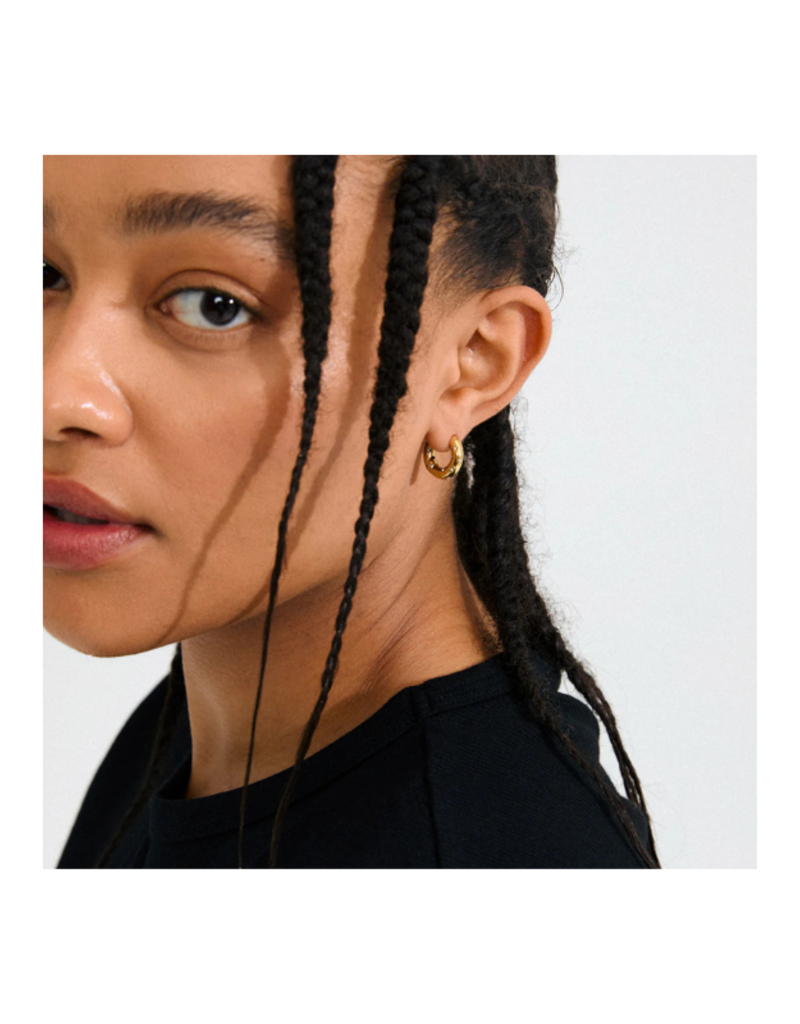 PILGRIM Nevaeh Hoop Earrings in Gold by Pilgrim