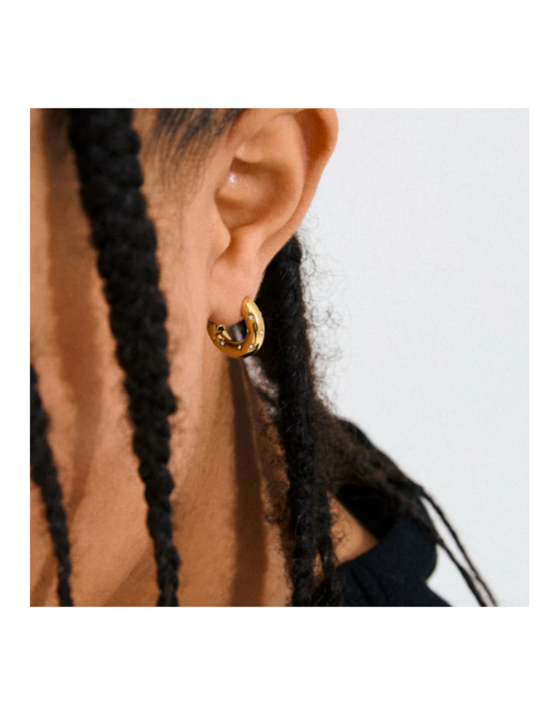 PILGRIM Nevaeh Hoop Earrings in Gold by Pilgrim