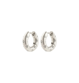 PILGRIM Nevaeh Hoop Earrings in Silver by Pilgrim