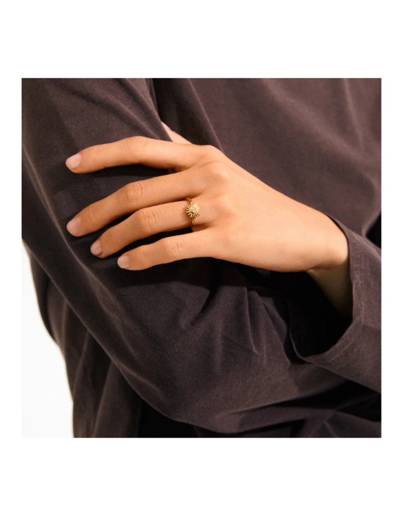 PILGRIM LuLu Sun Stack Ring in Gold by Pilgrim