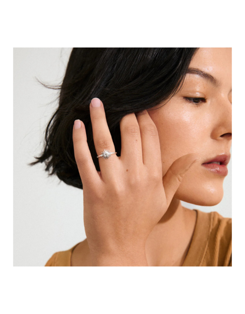 PILGRIM LuLu Sun Stack Ring in Silver by Pilgrim