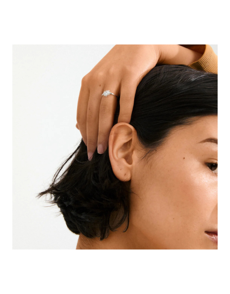 PILGRIM LuLu Sun Stack Ring in Silver by Pilgrim