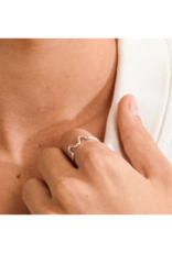 PILGRIM LuLu Wavy Stack Ring in Silver by Pilgrim