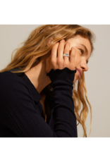 PILGRIM Bathilda Rustic Ring in Silver by Pilgrim