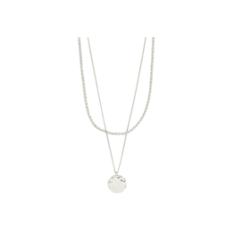 PILGRIM Declan 2-In-1 Necklace in Silver by Pilgrim