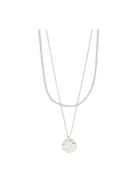 PILGRIM Declan 2-In-1 Necklace in Silver by Pilgrim