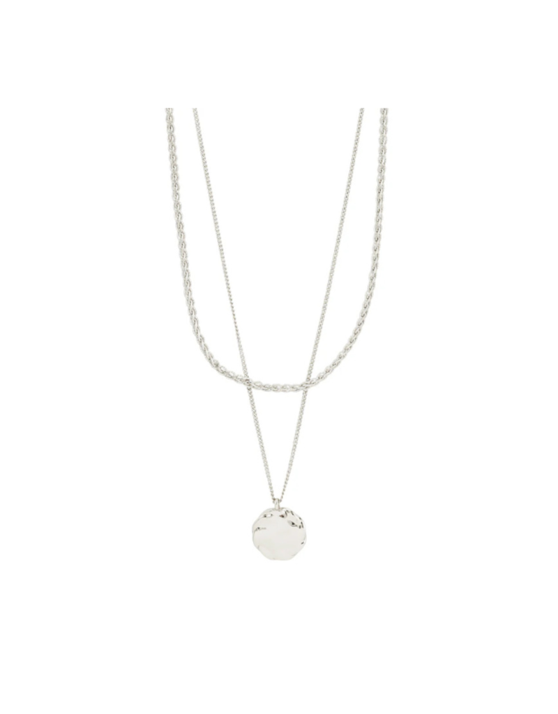 PILGRIM Declan 2-In-1 Necklace in Silver by Pilgrim