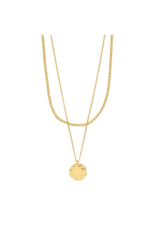 PILGRIM Declan 2-In-1 Necklace in Gold by Pilgrim