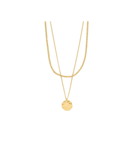 PILGRIM Declan 2-In-1 Necklace in Gold by Pilgrim