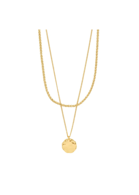 PILGRIM Declan 2-In-1 Necklace in Gold by Pilgrim