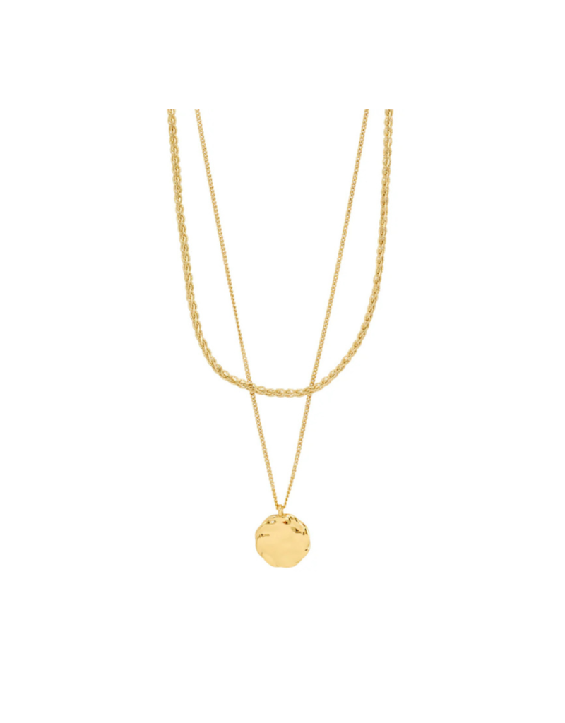 PILGRIM Declan 2-In-1 Necklace in Gold by Pilgrim
